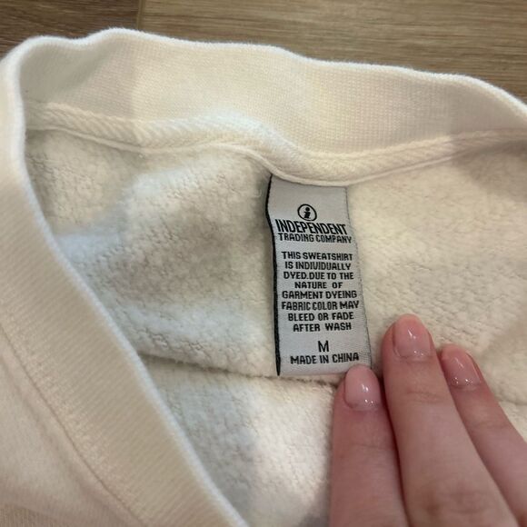 Kendra Scott Gems White and Yellow Logo Sweatshirt - Picture 3 of 4